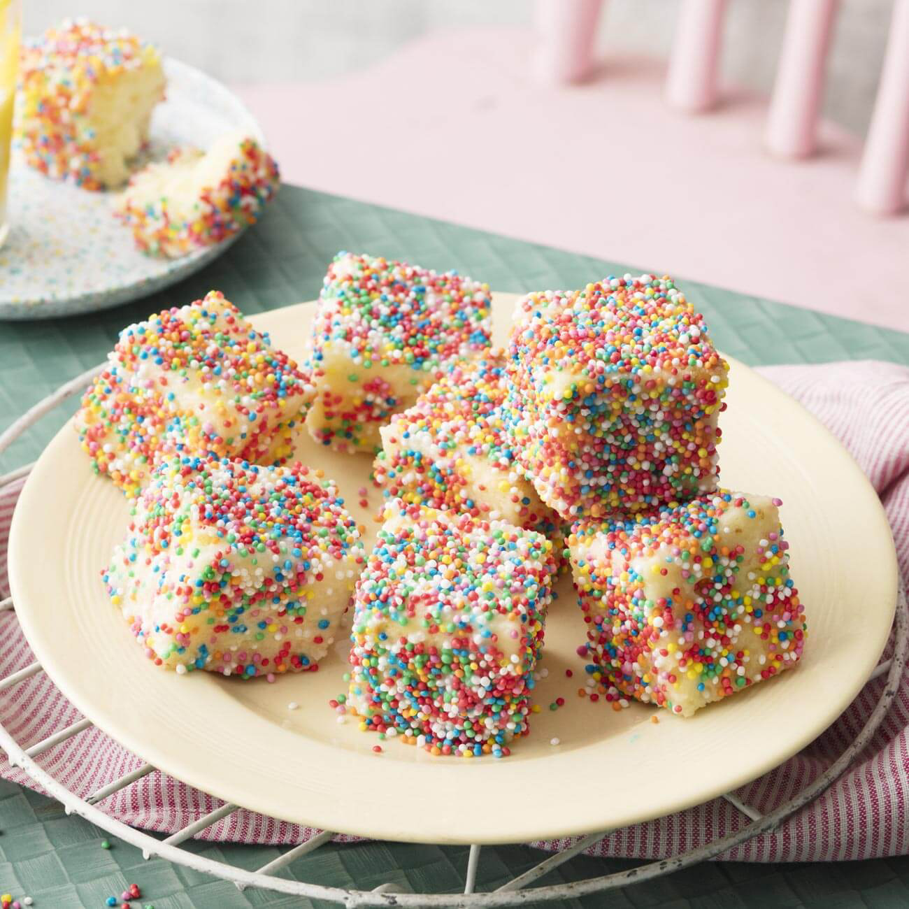 Fairy Bread Lamingtons