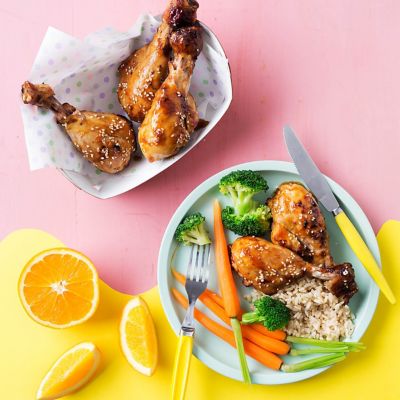 Orange And Honey Baked Chicken Drumsticks