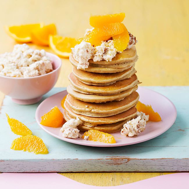 Orange Buckwheat Pancakes