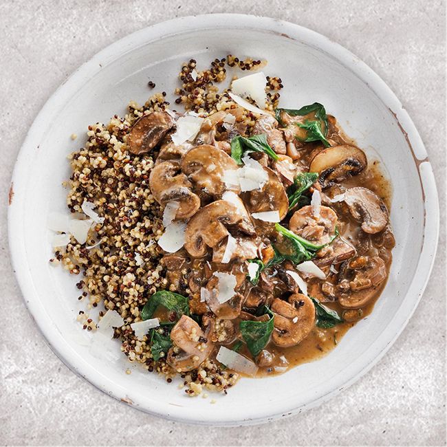 Red Wine & Mushroom Ragu with Quinoa