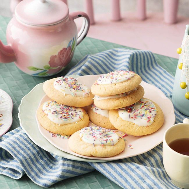 White Chocolate Sprinkle Cookies