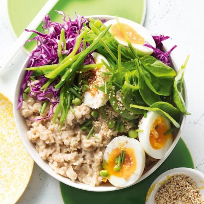 Asian-Inspired Savoury Breakfast Oats