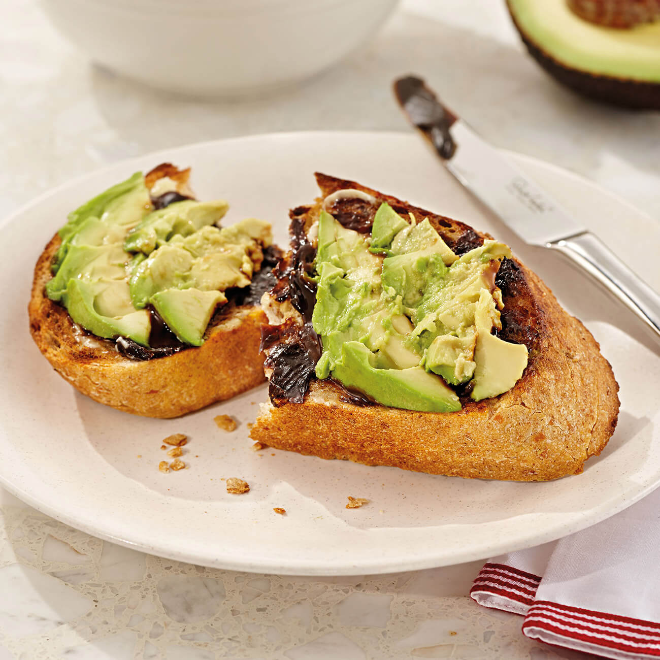 Avocado And Vegemite On Toast