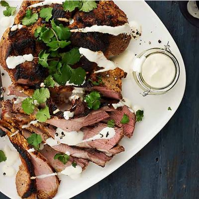 Moroccan BBQ Lamb With Farmers Union Greek Style Yogurt And Grain Salad