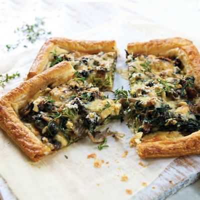Mushroom And Spinach Tart