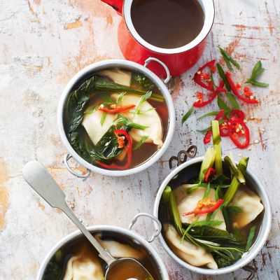 Pork Dumpling & Mushroom Broth