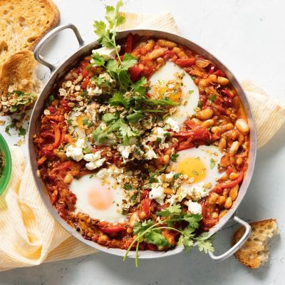 Shakshuka With Oat Gratin