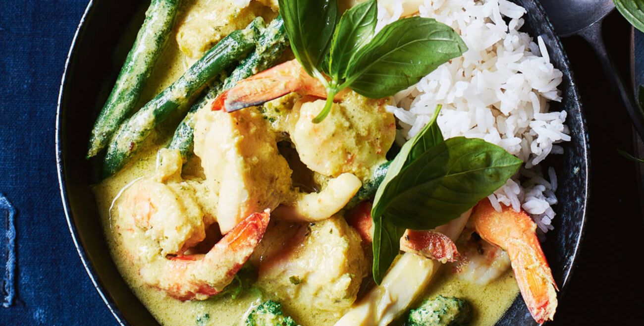 Seafood green curry recipe online