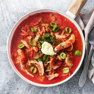 Tomato & Olive Fish Stew With Aioli