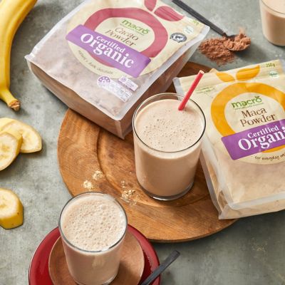 Choc-bana-maca Smoothie