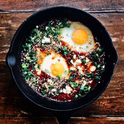 Dukkah Baked Eggs