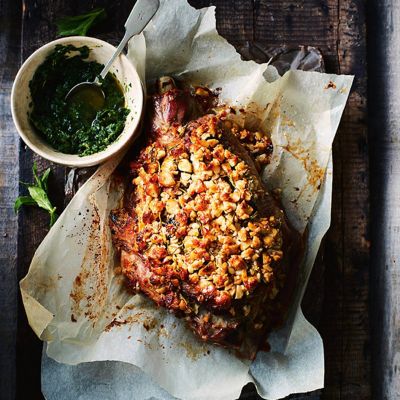 Macadamia-Crusted Roast Lamb