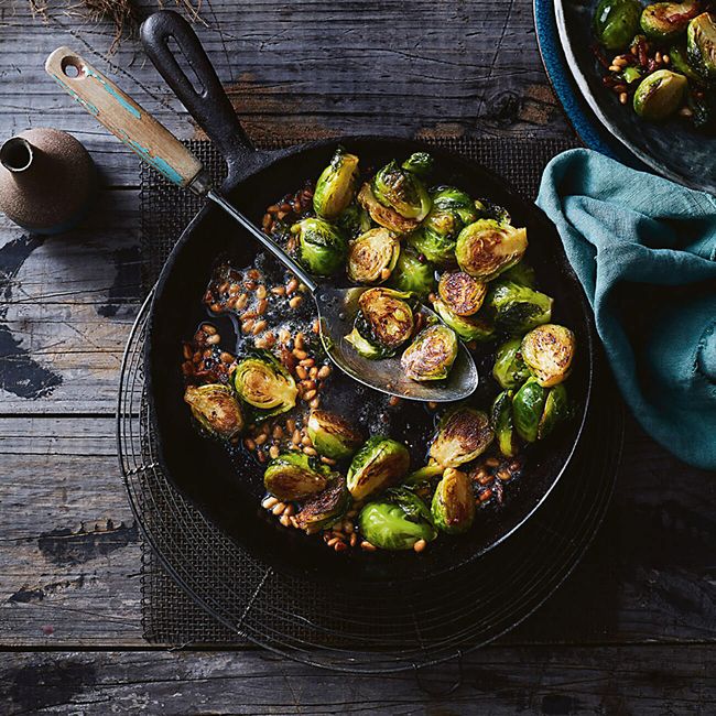 Pan-Fried Brussels Sprouts