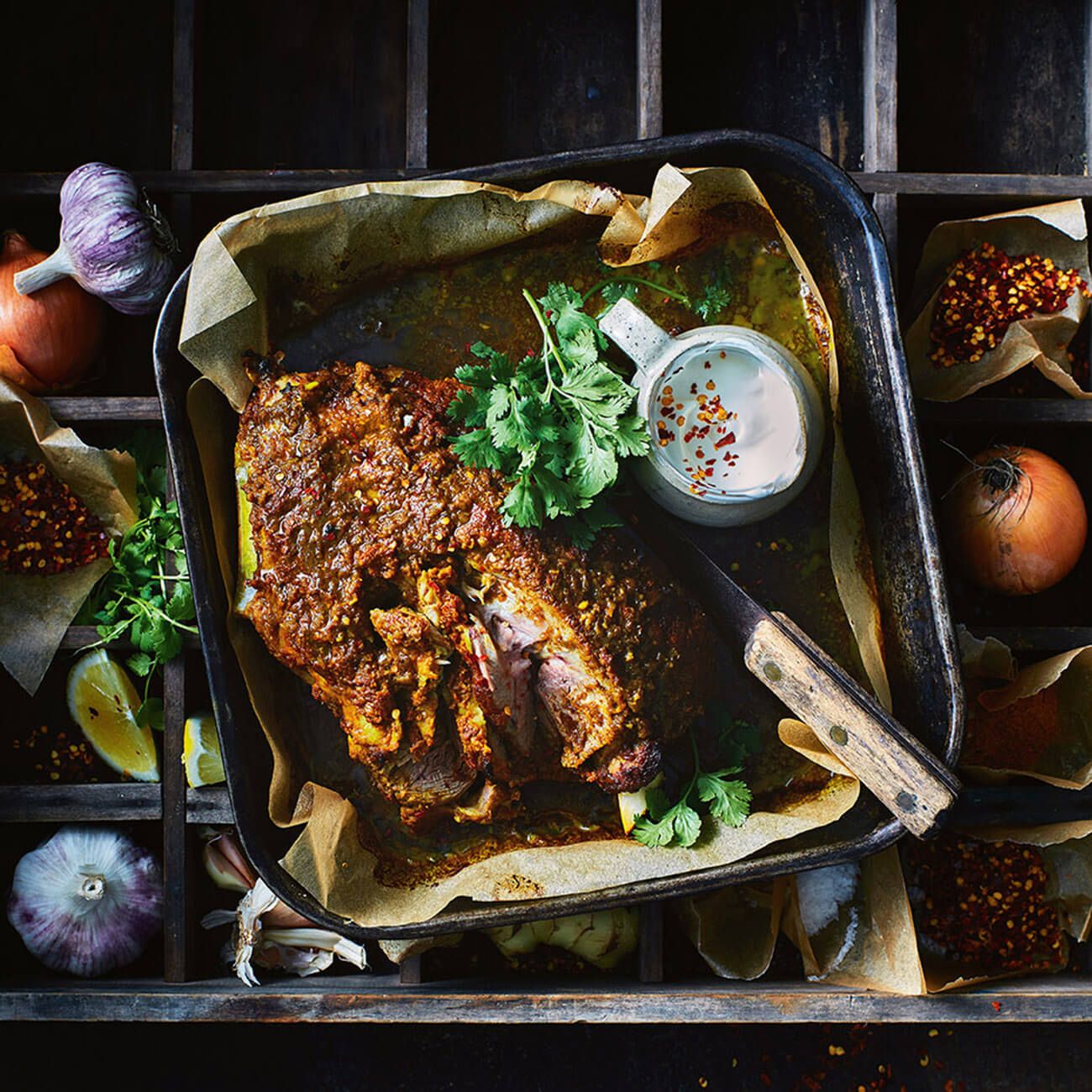 SlowRoasted Tandoori Lamb Shoulder Recipe Woolworths