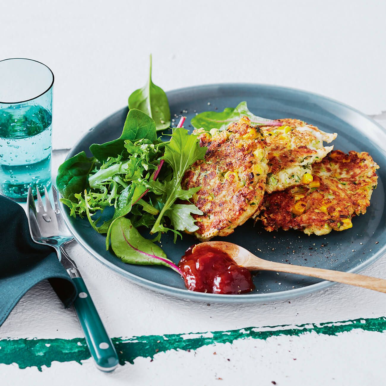 25-Minute Zucchini and Chicken Fritters