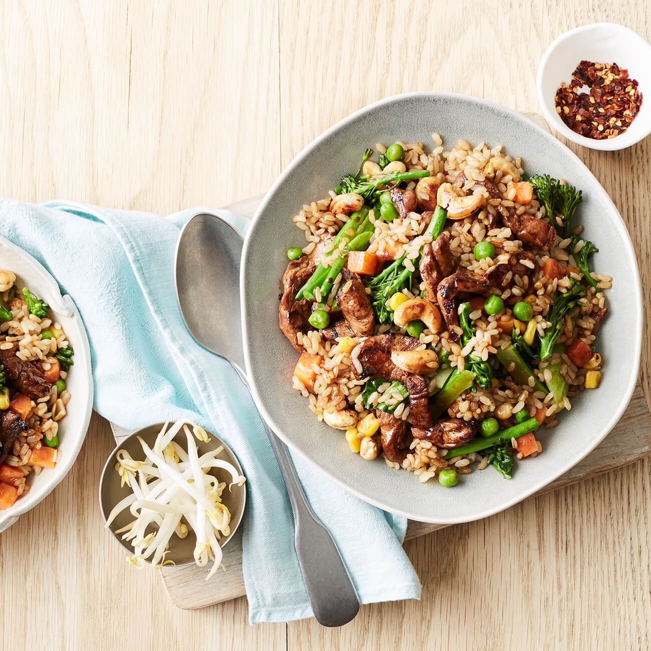 Quick Pork and Veggie Fried Rice