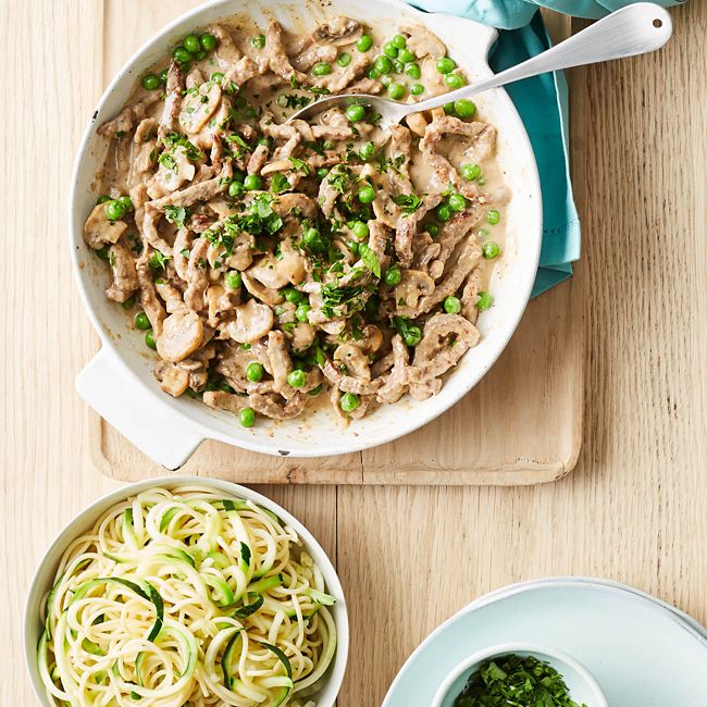 Healthier Beef Stroganoff