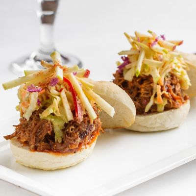 Pulled Pork Slider With Gorgonzola Slaw