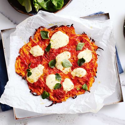 Sweet Potato Spaghetti Pizza