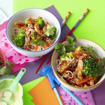 Asian Chicken & Noodle Stir-Fry