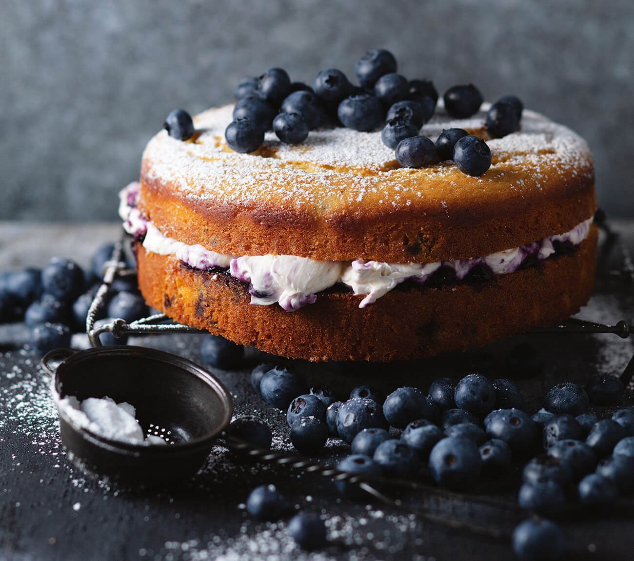 Blueberry & lemon cake