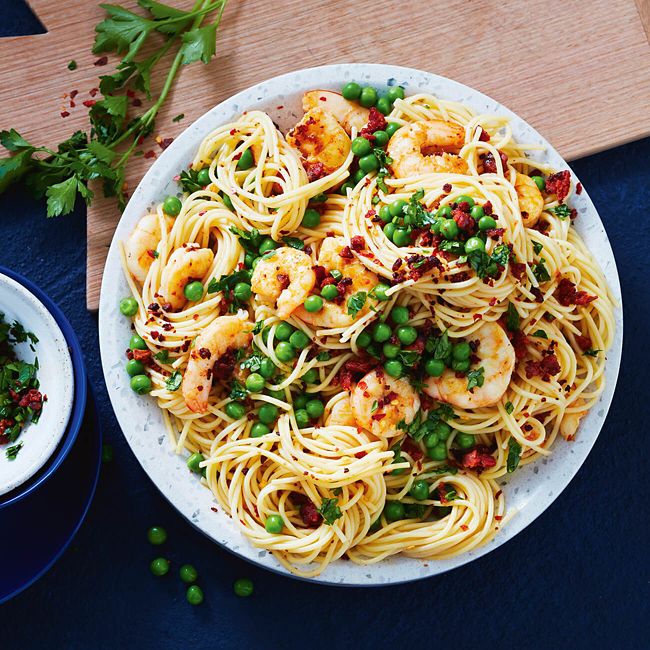 Chorizo, Prawn & Pea Pasta
