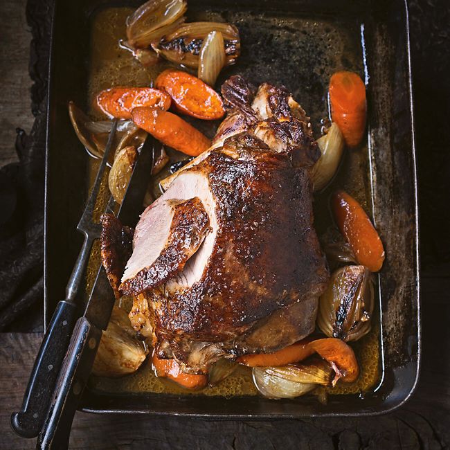 Coffee-Basted Lamb Roast
