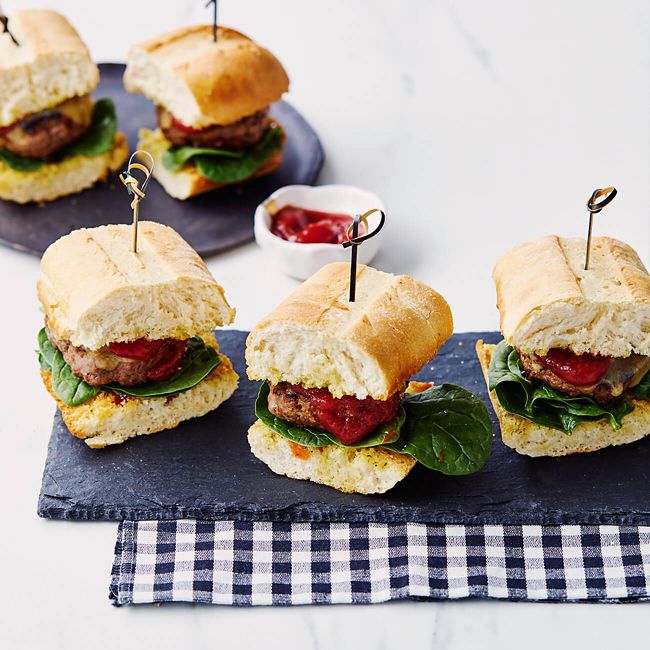 Garlic Bread Beef Sliders