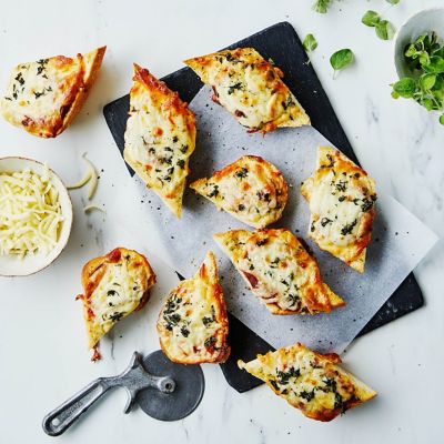 Garlic Bread Mini Pizzas
