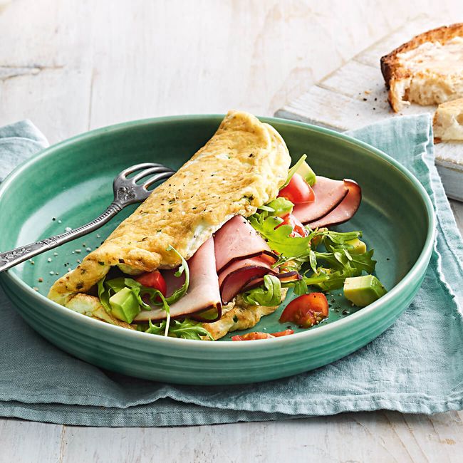 Ham And Egg White Omelette