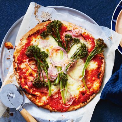 Smoked Ham & Broccolini Pizzas