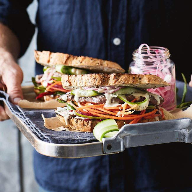 Steak & Salad Sandwiches