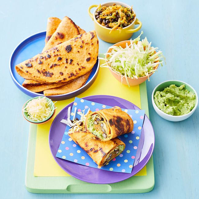 Sweet Potato Burritos With Black Beans