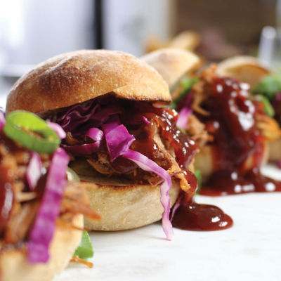 Three Aussie Farmers Slow Cooked BBQ Pulled Pork Sliders