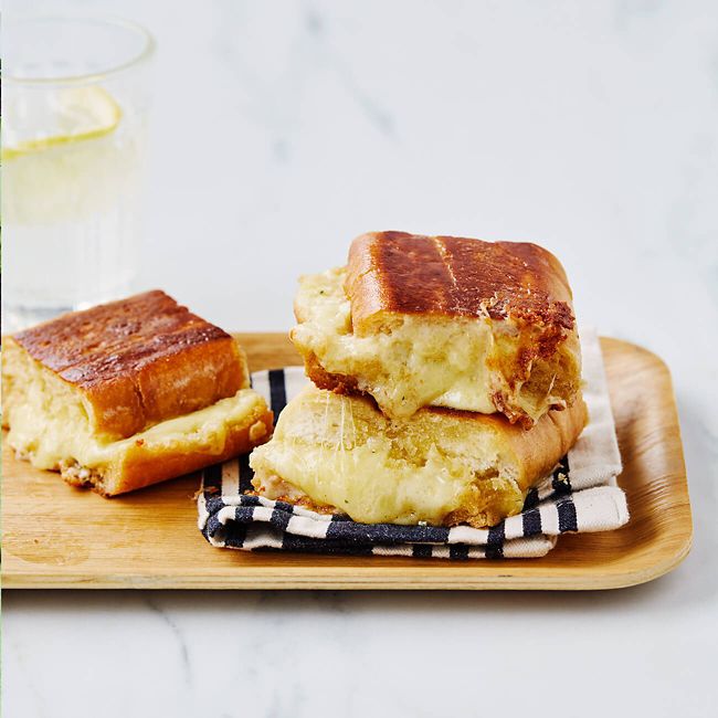Three-Cheese Garlic Bread Toastie