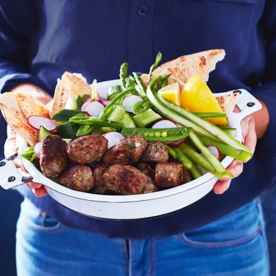 Turkey Kofte With Spring Fattoush