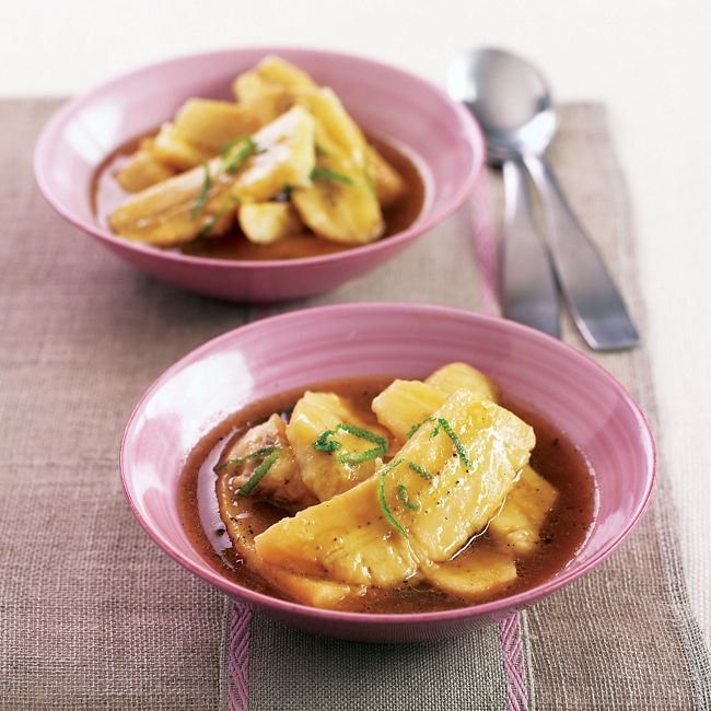 Sticky Rum Bananas With Vanilla