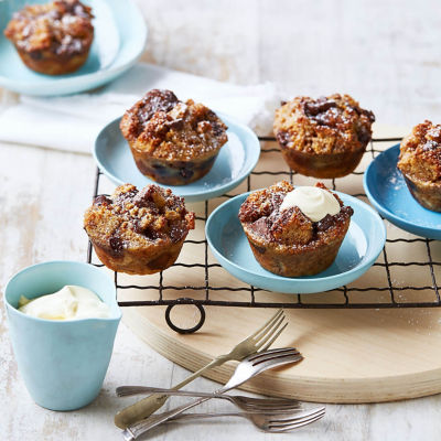 Banana Bread And Butter Puddings