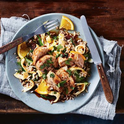 Orange & Soy Chicken With Simple Fried Rice