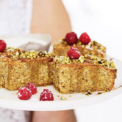 Pistachio & Rosewater Semolina Cake