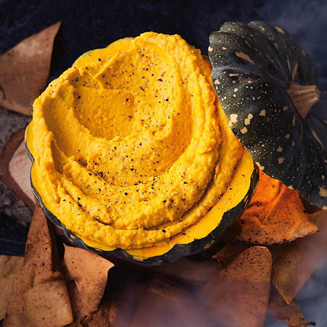 Pumpkin Dip With Trick-Or-Treat Triangles