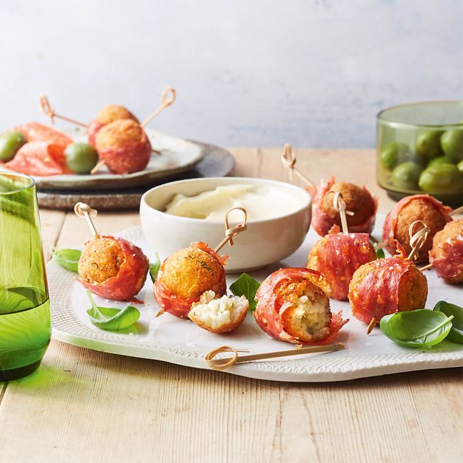 Salami Arancini Canapes