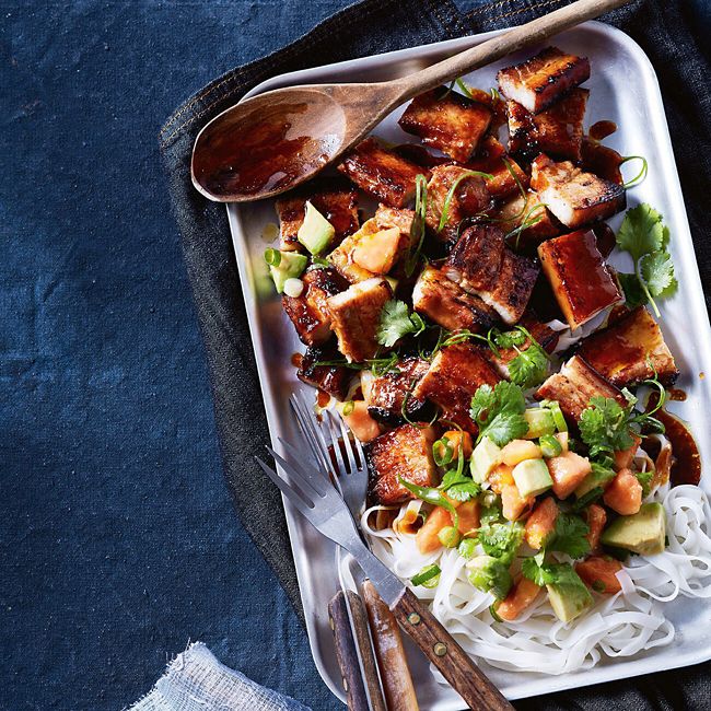Sticky Hoisin Pork With Salsa