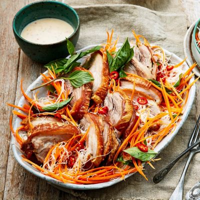 Crispy Vietnamese Inspired Pork Noodle Salad