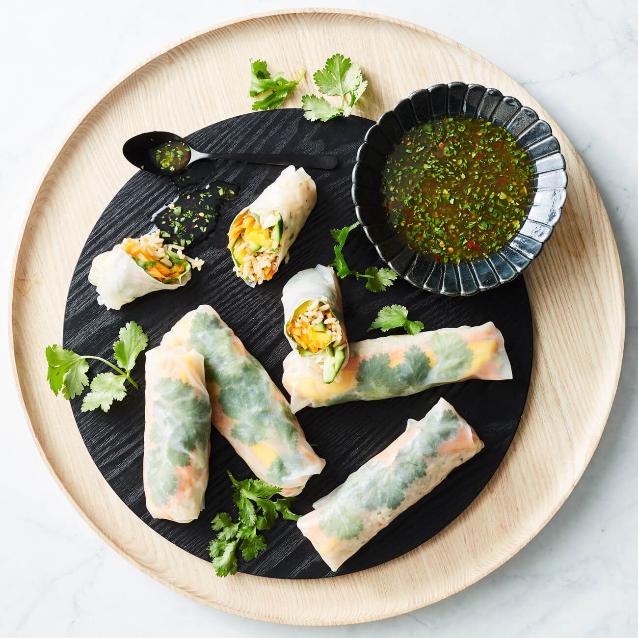 Mango Rice Paper Rolls