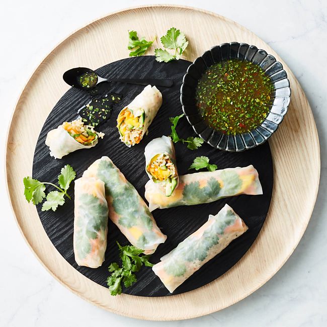 Mango Rice Paper Rolls
