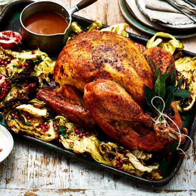 Moroccan Spiced Roast Turkey And Roast Cabbage