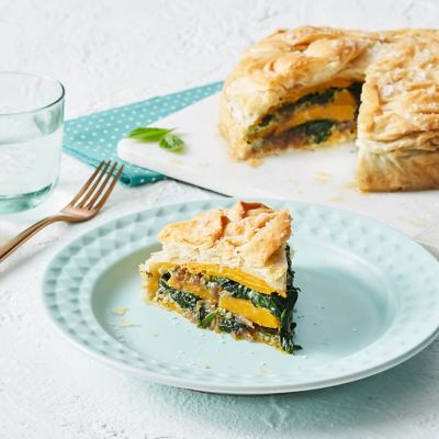 Pumpkin, Spinach And Herbed Dairy-Free 'Ricotta' Pie