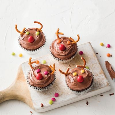Jolly Rudolph Choc Cupcakes
