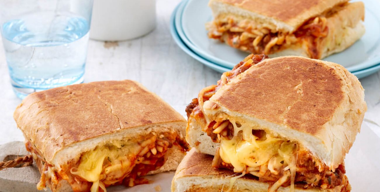 garlic bread toastie